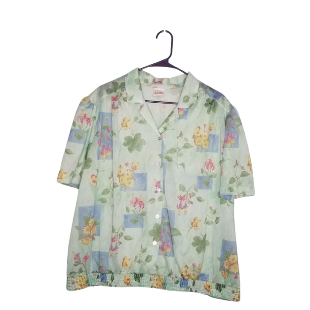 Lady Graff Vintage Polyester Blouse Top